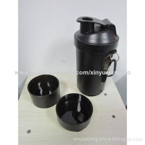 600mL Bodybuilding Shaker with Container for Powder, Made of PP and PENew
